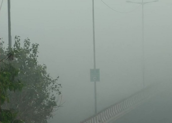 Thin layer of fog envelopes Delhi