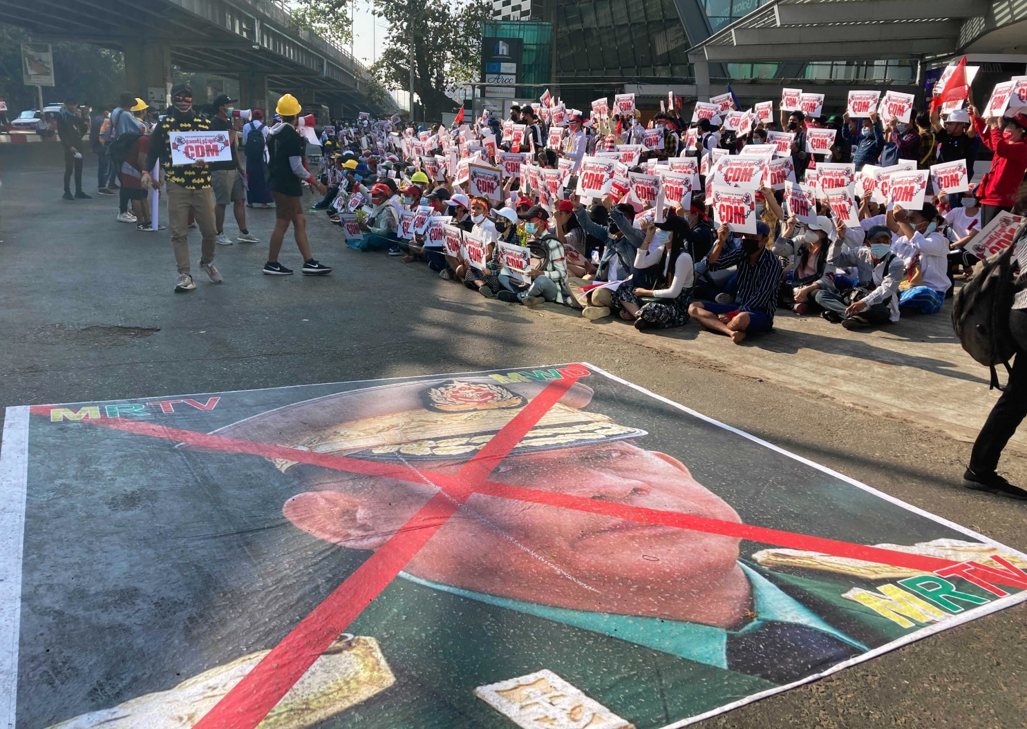 Protest in  Myanmar