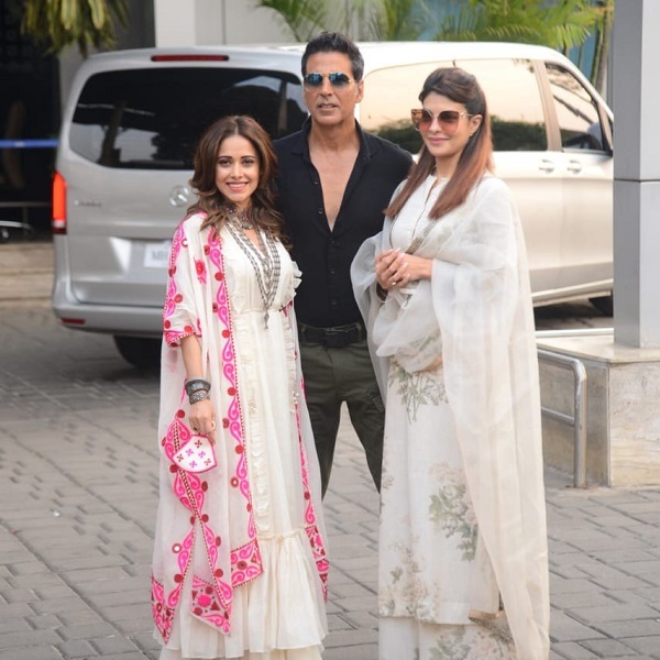 Bollywood star Akshay Kumar, Nushrat Bharucha and Jacqueline Fernandez