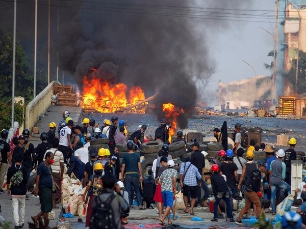 Protest in Myanmar