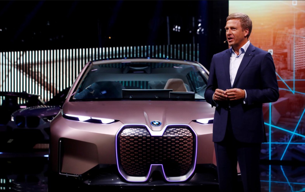 BMW German luxury carmaker new CEO Oliver Zipse, speaks at the Frankfurt Motor Show