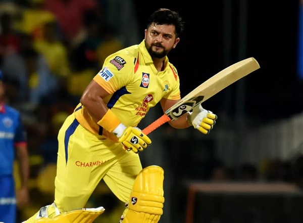 Left-handed batsman Suresh Raina