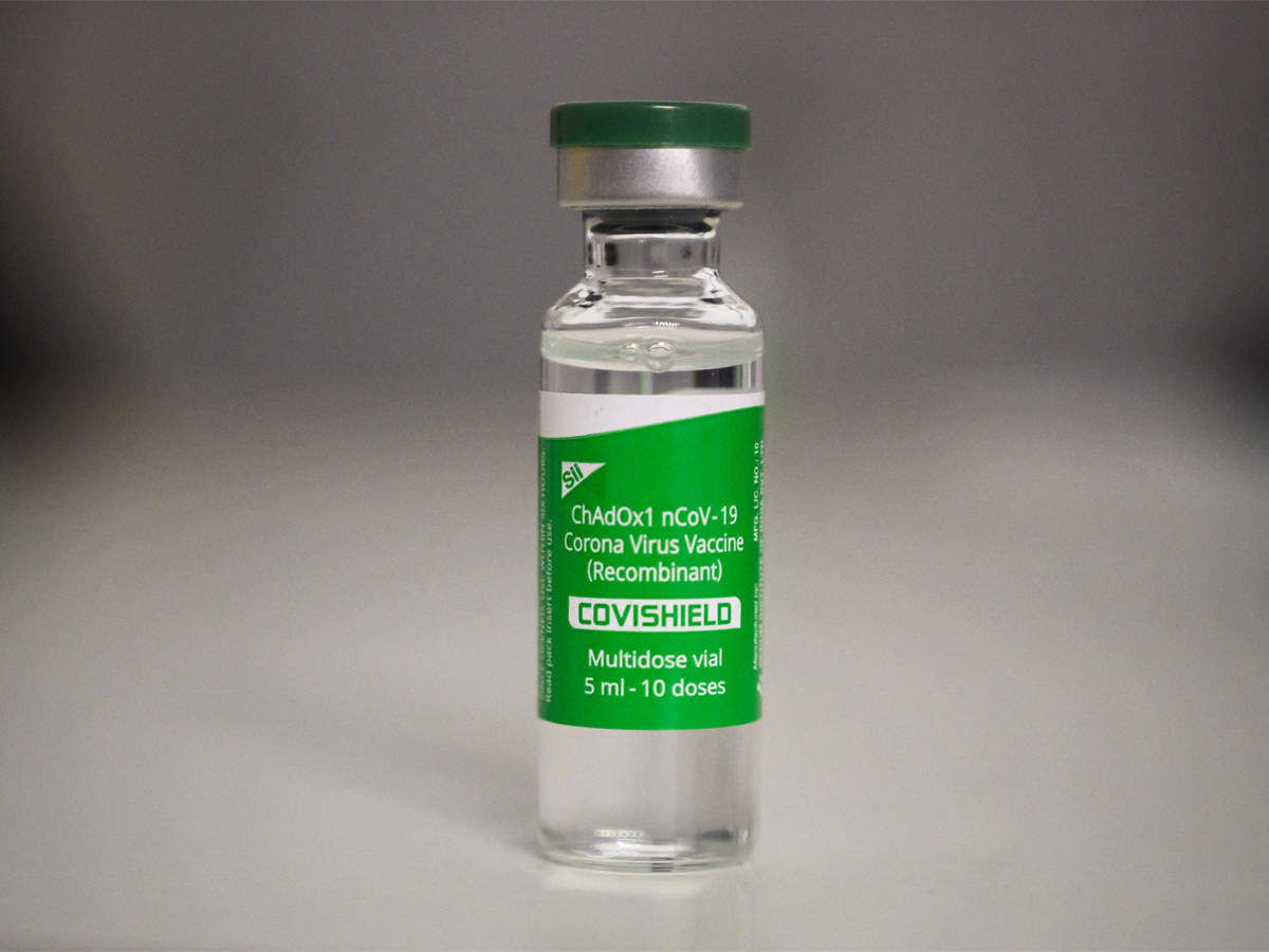 Covishield vaccine vial