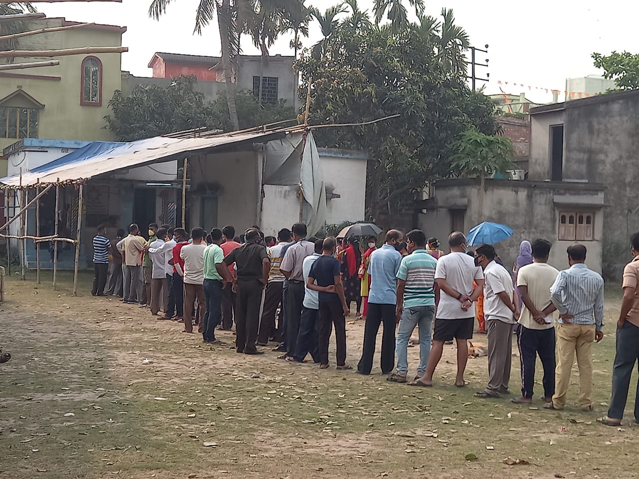 People standing to caste vote