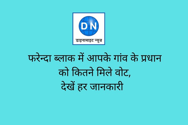 फरेंदा ब्लाक में आपके गांव के प्रधान को कितने मिले वोट देखें यहां