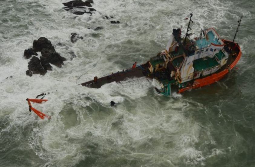 Indian Navy evacuated 60 people out of 400 onboard two barges