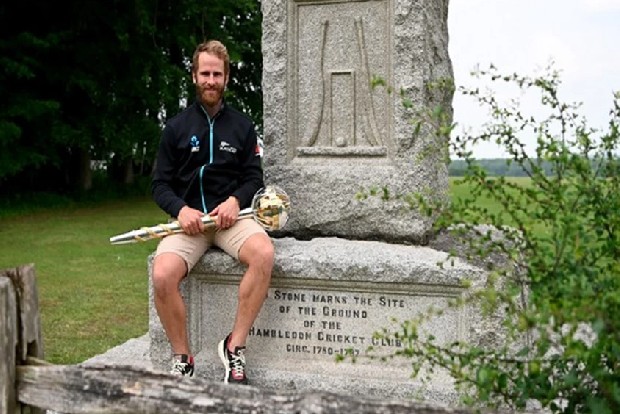 Kane Williamson with WTC mace (Photo: Twitter/ Blackcaps)