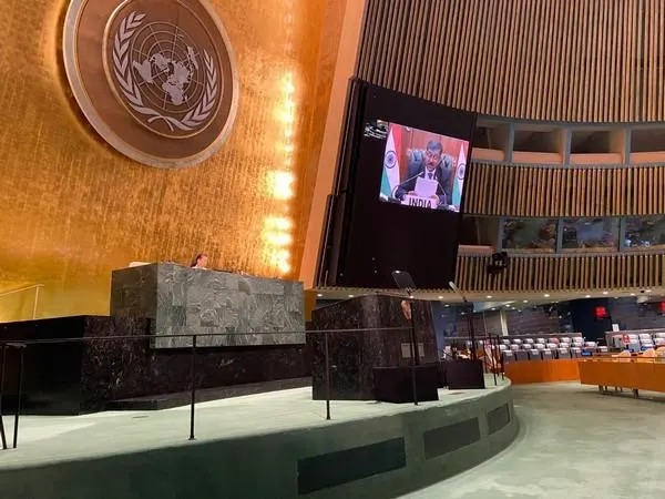 VSK Kaumudi, Special Secretary (Internal Security), Home Ministry, speaking at a UN high-level dialogue