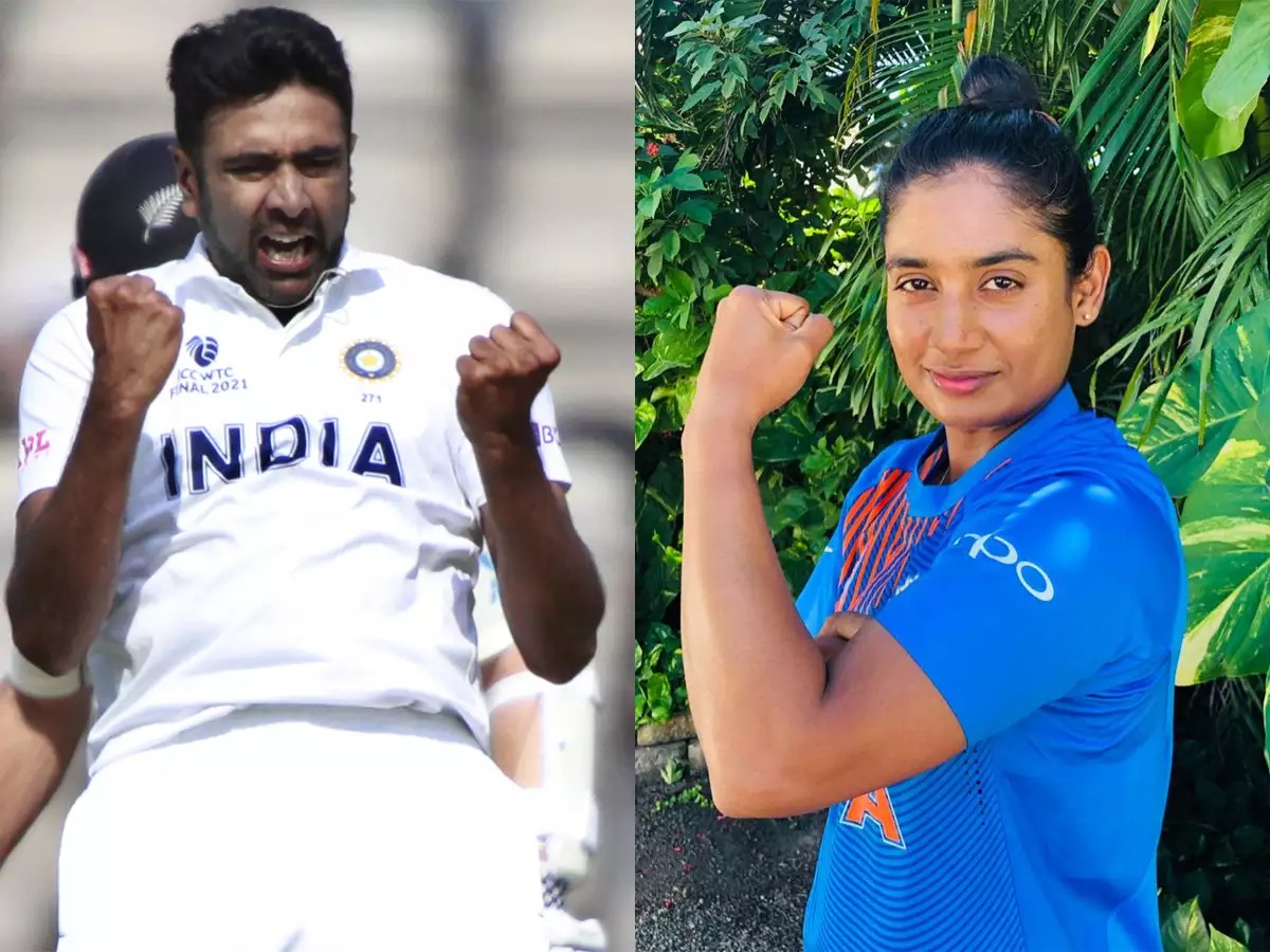 Mithali Raj and Ravichandran Ashwin