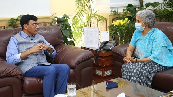 Union Minister Mansukh Mandaviya meets WHO Chief Scientist