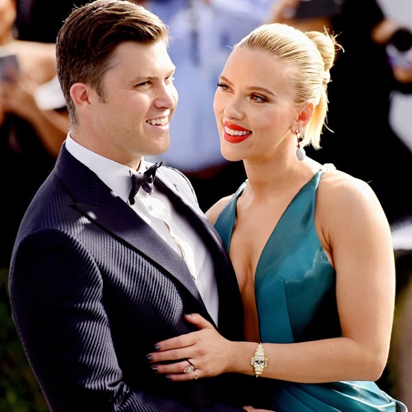 American actor Scarlett Johansson and husband Colin Jost  (File Photo)