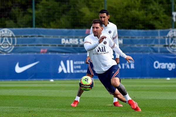 Argentine striker Lionel Messi (Pic Source: PSG Twitter )