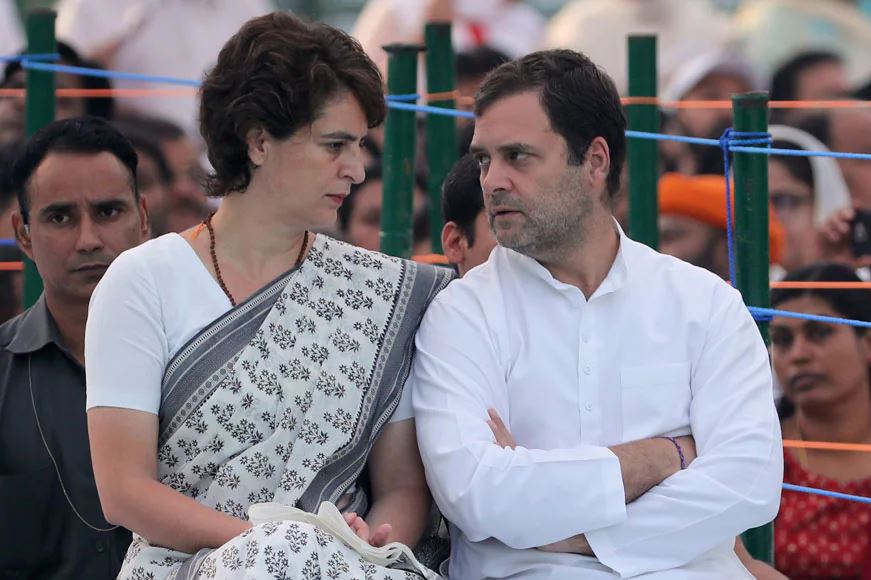 Congress leaders Rahul Gandhi, Priyanka Gandhi Vadra (File Photo)