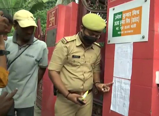 UP Police pastes another notice at MoS Teni's house