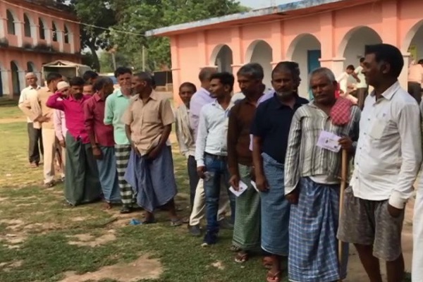 Voting for the third phase of Panchayat elections in Bihar