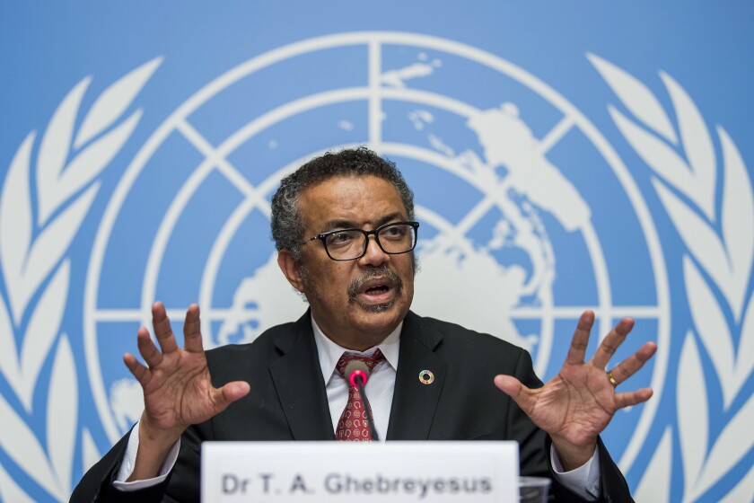 Director-General of the World Health Organization Tedros Adhanom Ghebreyesus