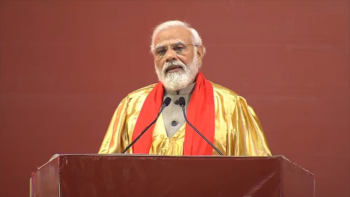 Prime Minister Narendra Modi at IIT kanpur