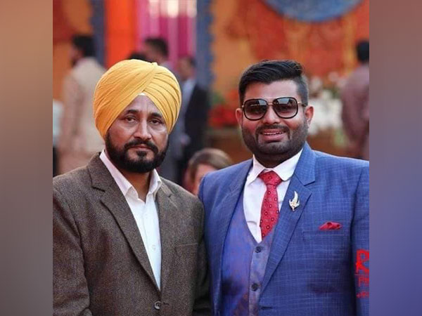 Punjab Chief Minister Charanjit Singh Channi and his nephew Bhupinder Singh Honey