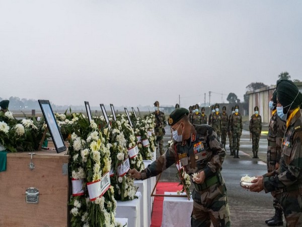 Wreath laying ceremony of seven army personnel who made supreme sacrifice in Kameng Sector held at Tezpur Air Force Station