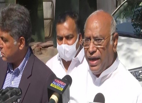 Leader of Opposition in Rajya Sabha Mallikarjun Kharge