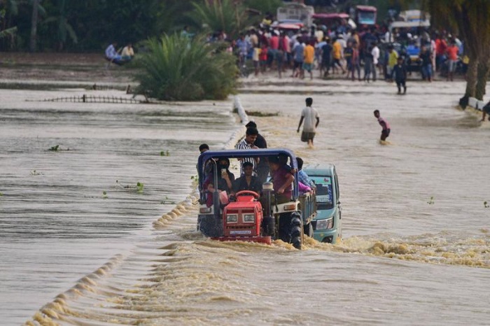 Nearly 2 lakh people affected due to floods in 24 districts in Assam