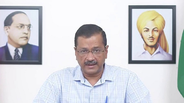 Delhi Chief Minister Arvind Kejriwal addresses press conference