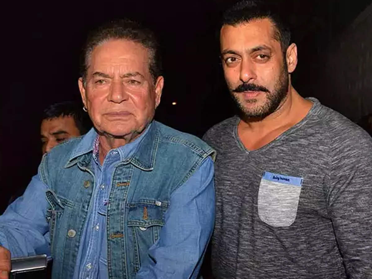 Bollywood actors Salman Khan and Salim Khan