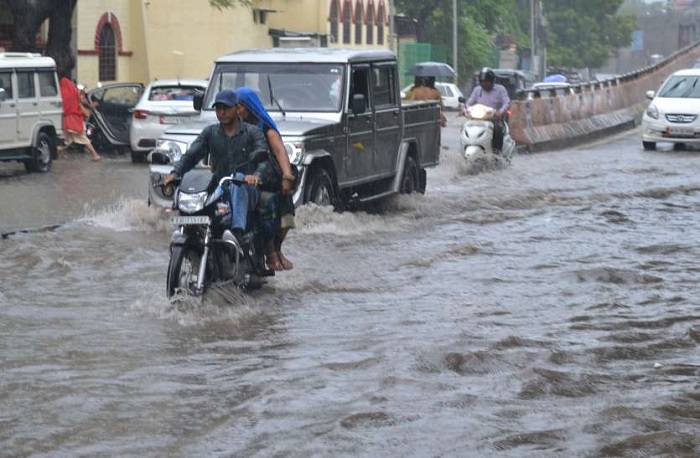 अजमेर में मूसलाधार वर्षा