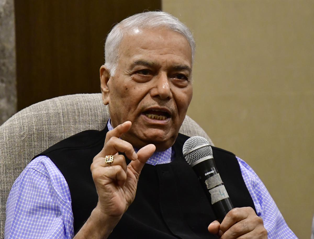 Opposition presidential candidate Yashwant Sinha (File Photo)