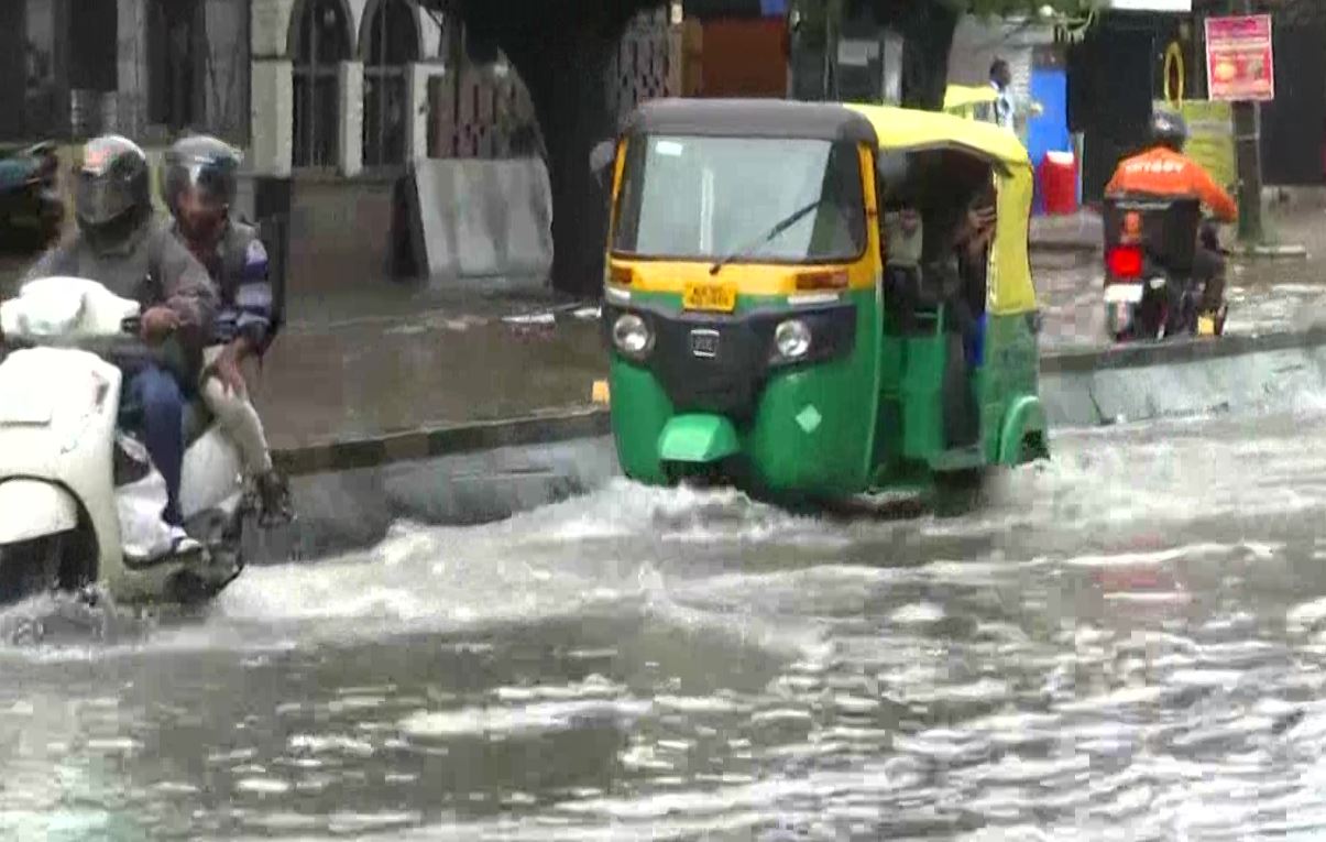 Waterlogging after heavy rainfall