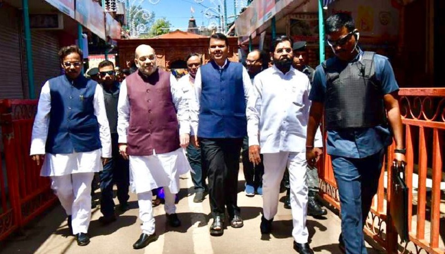 Amit Shah in Mumbai