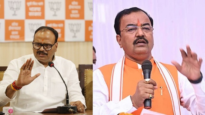 Brajesh Pathak and Keshav Prasad Maurya, Deputy Chief Ministers, UP