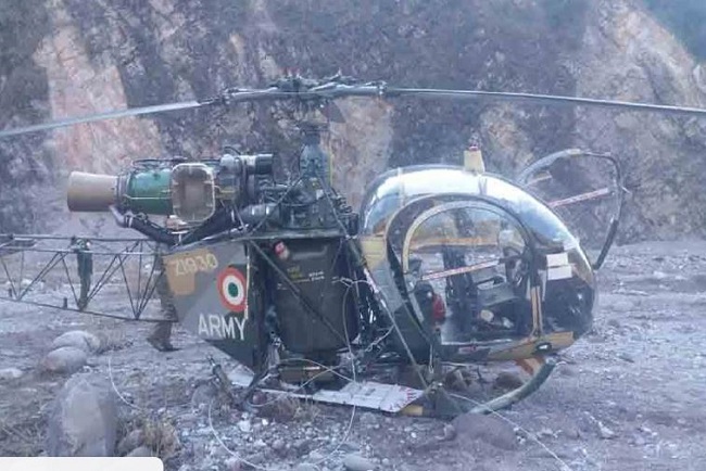 Army helicopter crashes