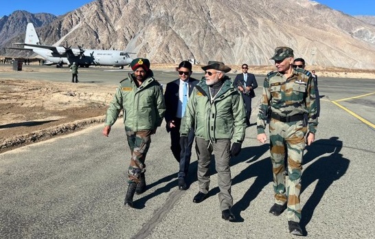 PM Modi lands in Kargil to celebrate Diwali