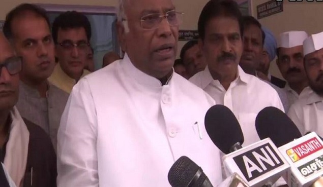 Congress president Mallikarjun Kharge