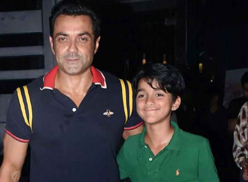 Bobby Deol and his son Dharam (File)