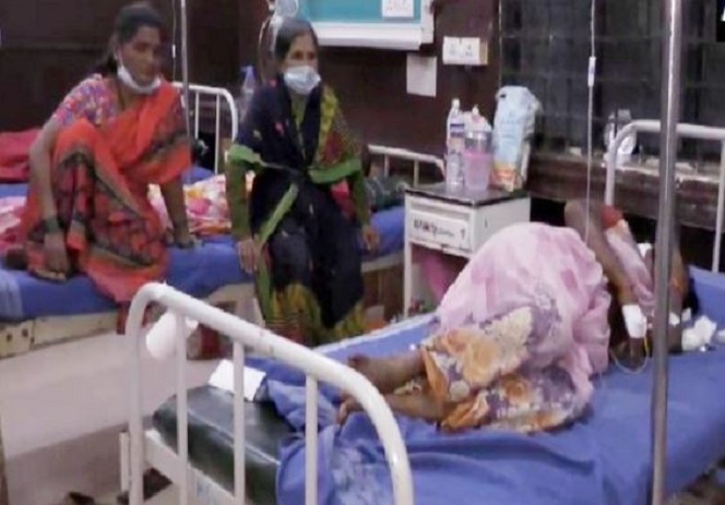 Visual from the Bidar hospital where the injured women are being treated