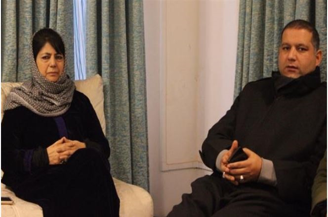 PDP President Mehbooba Mufti (left) and Suhail Bukhari (File)