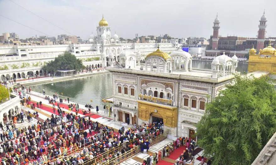 Devotees at Golden Temple in Amritsar