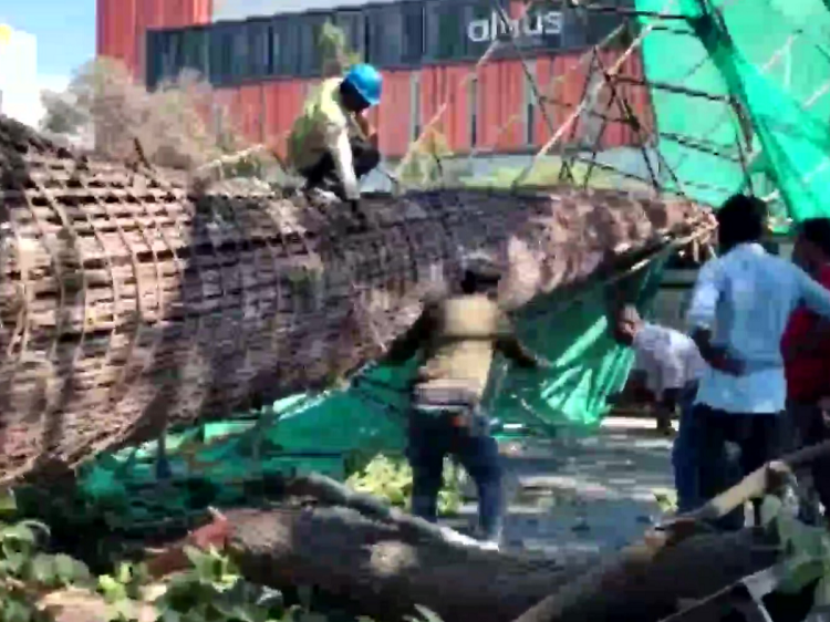 Mother, son die after Metro pillar collapses in Bengaluru