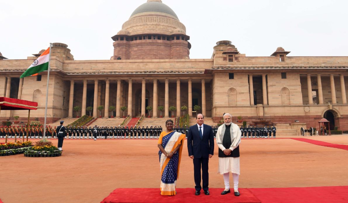 President Murmu, PM Modi welcome Egyptian president