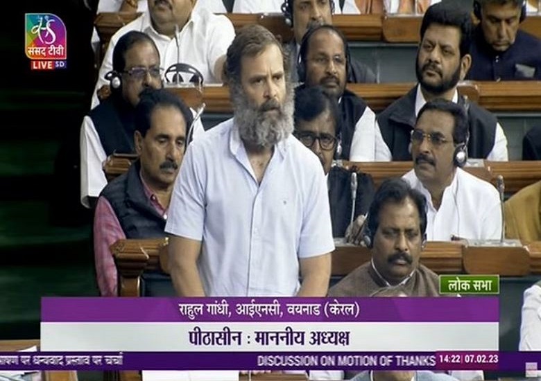 Rahul Gandhi in Lok Sabha