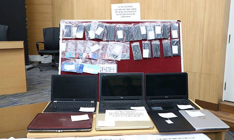 Seized material by Cyberabad Police