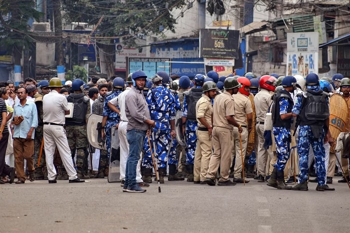 रिसड़ा शहर में अब भी निषेधाज्ञा लागू