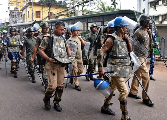 पश्चिम बंगाल में केंद्रीय बलों की तैनाती