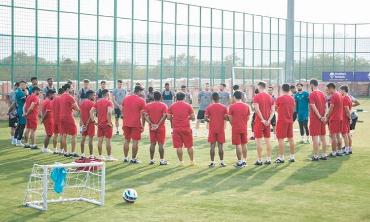 FC Goa during practice session