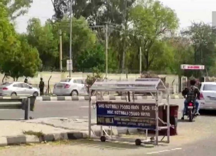 Visuals from outside the Bathinda Military Station