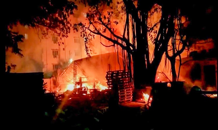 Fire broke out in Hyderabad