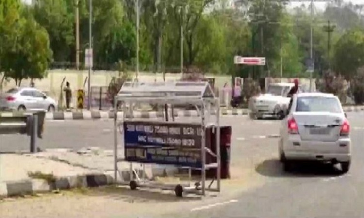 Visuals from outside Bathinda Military Station