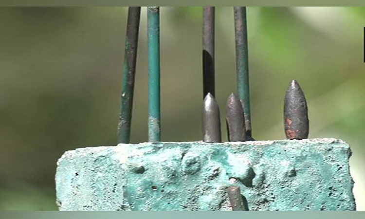 Visual of the bullets found on the spot of the terror attack